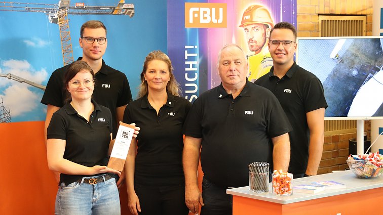 FBU Messestand auf der Ausbildungsmesse MATCH 2022 in Finsterwalde 